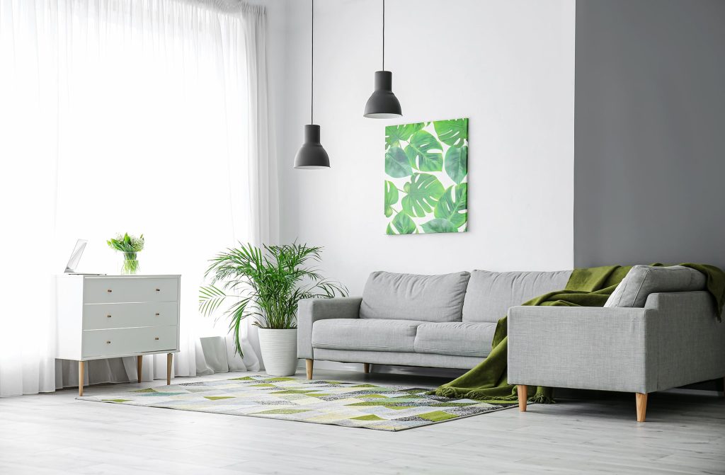 北欧テイストのリビング